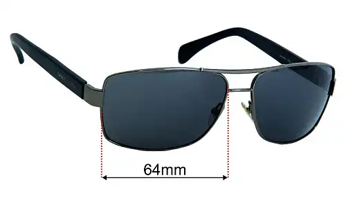 Giorgio Armani GA 929/S Replacement Lenses 64mm wide 