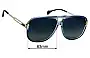 Sunglass Fix Ersatzgläser für Gucci GG1105S - 63mm Wide 
