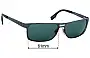 Sunglass Fix Replacement Lenses for Hugo Boss 0451/P/S - 61mm Wide 
