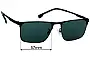 Sunglass Fix Lentes de Repuesto para Hugo Boss BOSS 1837/G/S - 57mm Wide 