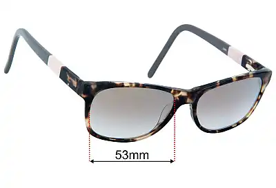 Lacoste L2691 Replacement Lenses 53mm wide 