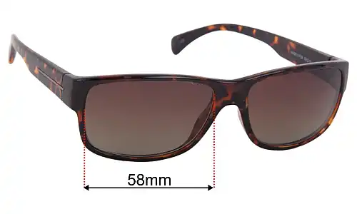 Nova Nova NV0183 Replacement Lenses 58mm wide 