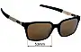 Sunglass Fix Verres de Remplacement pour Oakley Dehaven OX8054 - 53mm Wide 
