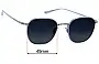 Sunglass Fix Replacement Lenses for Oliver Peoples OV1230ST Board Meeting 2 - 49mm Wide 