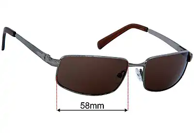 Persol 2224-S Lentes de Repuesto 58mm wide 