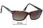 Sunglass Fix Lentes de Repuesto para Persol 3030-V - 52mm Wide 