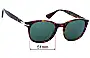 Sunglass Fix Lentes de Repuesto para Persol 3150-S - 51mm Wide 