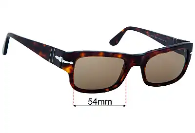Persol 3326-S Replacement Lenses 54mm wide 