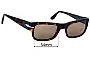 Sunglass Fix Replacement Lenses for Persol 3326-S - 54mm Wide 