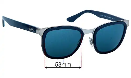 Ray-Ban RB3709 Clyde Lentes de Repuesto 53mm wide 