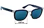 Sunglass Fix Lentes de Repuesto para Ray-Ban RB3709 Clyde - 53mm Wide 