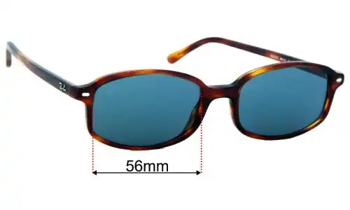 Sunglass Fix Replacement Lenses Ray-Ban RB2232 Sam - 56mm Wide 