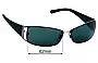 Sunglass Fix Ersatzgläser für Ray-Ban RB3394 - 62mm Wide 