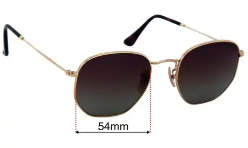 Ray-Ban RB3548-N-F Hexagonal Lentes de Repuesto 54mm wide 