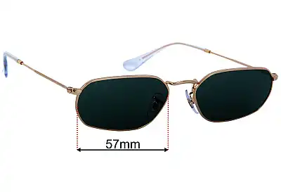 Ray-Ban RB3947 Replacement Lenses 57mm wide 