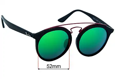 Ray-Ban RB4256-F Large Ersatzgläser 52mm wide 