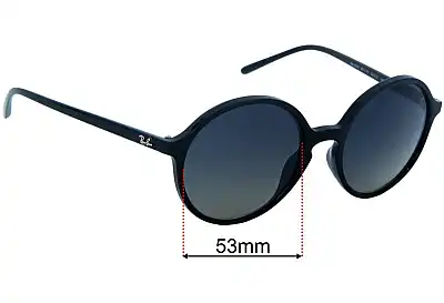 Ray-Ban RB4304 Replacement Lenses 53mm wide 