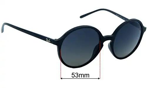 Sunglass Fix Replacement Lenses Ray-Ban RB4304 - 53mm Wide 