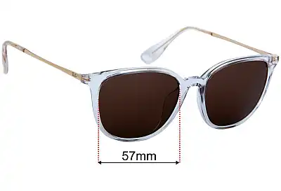Ray-Ban RB4348D Ersatzgläser 57mm wide 
