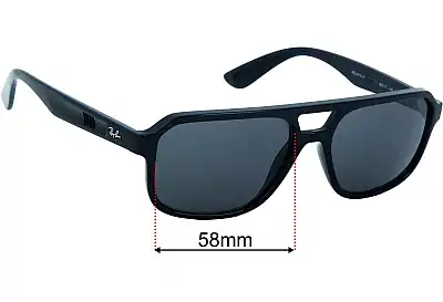 Ray-Ban RB4414-M Scuderia Ferrari Collection Replacement Lenses 58mm wide 