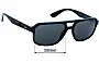 Sunglass Fix Ersatzgläser für Ray-Ban RB4414-M Scuderia Ferrari Collection - 58mm Wide 
