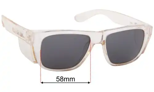 Safe Style Fusions XL Replacement Lenses 58mm wide 