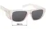 Sunglass Fix Replacement Lenses for Safe Style Fusions XL - 58mm Wide 