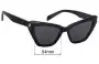 Sunglass Fix Replacement Lenses for Saint Laurent  SL 466 - 54mm Wide 