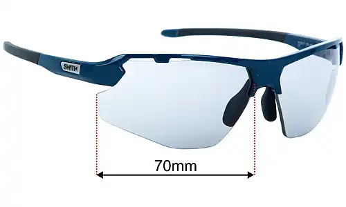Smith Resolve Replacement Lenses 70mm wide 