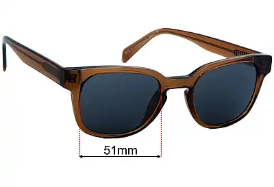 Specsavers Stradbroke Sun Rx Replacement Lenses 51mm wide 