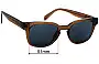 Sunglass Fix Replacement Lenses for Specsavers Stradbroke Sun Rx - 51mm Wide 