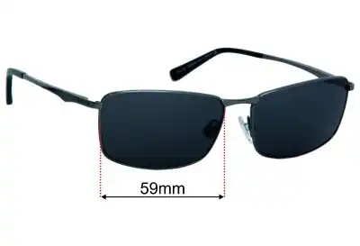 Specsavers Turbot Sun Rx Replacement Lenses 59mm wide 