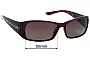 Sunglass Fix Replacement Lenses for Spotters Ellie - 56mm Wide 