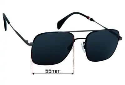 Tommy Hilfiger TH 104 Replacement Lenses 55mm wide 
