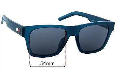 Tommy Hilfiger TH Sun Rx 51  Replacement Lenses 54mm wide 