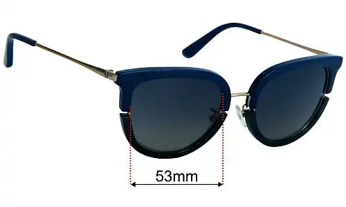 Tory Burch TY6073 Replacement Lenses 53mm wide 