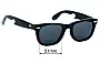 Sunglass Fix Replacement Lenses for William Painter The Hook Titanium - 51mm Wide 