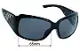 Sunglass Fix Replacement Lenses for Christian Dior Strassy - 65mm Wide 
