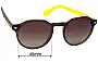 Sunglass Fix Lentes de Repuesto para Havaianas ARRAIAL/V - 49mm Wide 