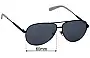 Sunglass Fix Replacement Lenses for Marc by Marc Jacobs MMJ 444/S - 60mm Wide 