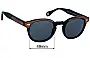 Sunglass Fix Replacement Lenses for Moscot Lemtosh Wood - 49mm Wide 