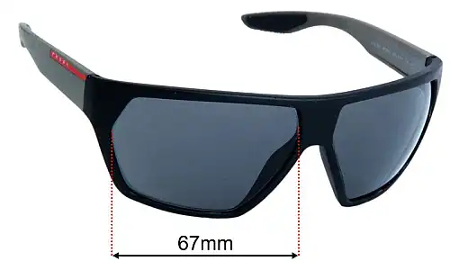 Prada SPS08U Ersatzlinsen 67mm wide 