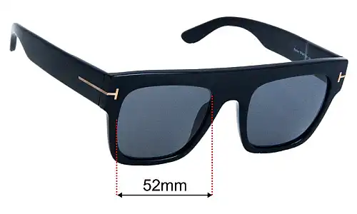 Tom Ford Renee TF847 Replacement Lenses 52mm wide 