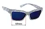 Sunglass Fix Verres de Remplacement pour Alain Mikli Arlette - 57mm Wide 