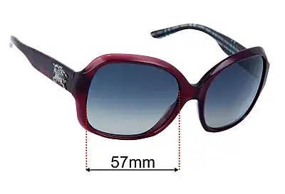Burberry B 4058 Replacement Lenses 57mm wide 