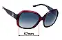 Sunglass Fix Verres de Remplacement pour Burberry B 4058 - 57mm Wide 