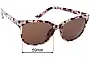 Sunglass Fix Verres de Remplacement pour Cancer Council Narellan - 56mm Wide 
