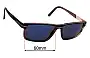 Sunglass Fix Replacement Lenses for Cazal MOD 6007/3 - 60mm Wide 
