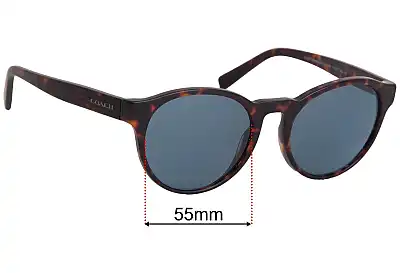 Coach HC8275 Replacement Lenses 55mm wide 