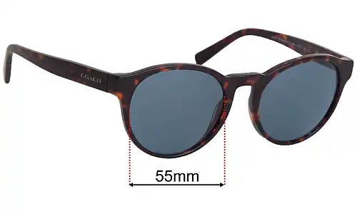 Coach HC8275 Replacement Lenses 55mm wide 